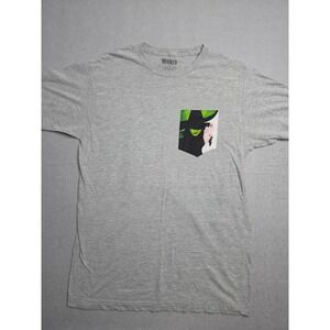 Wear Wicked T-Shirt Men's Large Heather‎ Gray Graphic Cotton Crew Neck Pullover